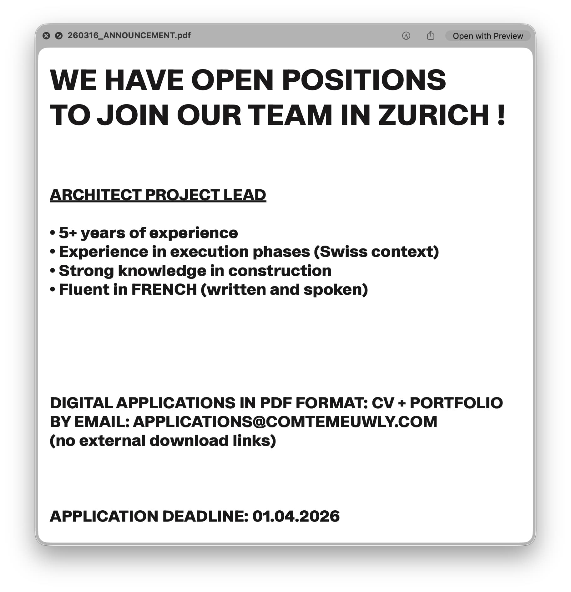 Applications !