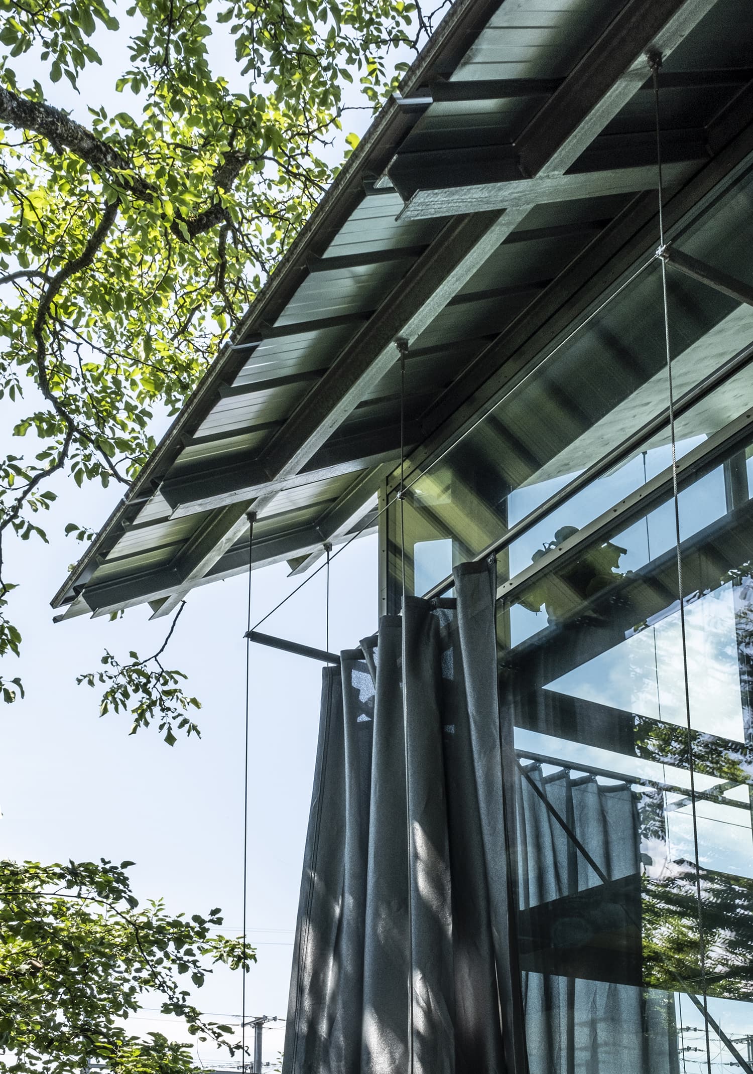 Filter House contains three large rooms in a small house